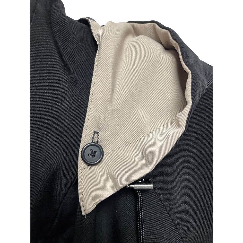 Jones New York Black And Tan Lightweight Women's Rain Coat Jacket - Size XL - Picture 6 of 12
